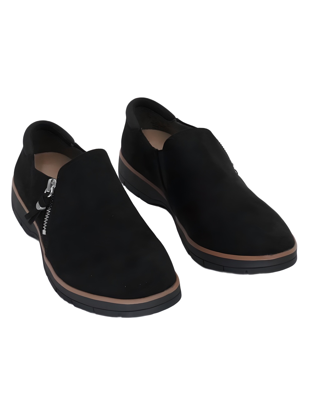Dr. Scholl's Nice Day Now Slip On Loafer Sneakers Black Microfiber Size 7M